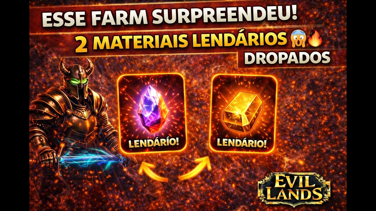 Esse Farm Surpreendeu! 2 Materiais Lendários Dropados 🔥
