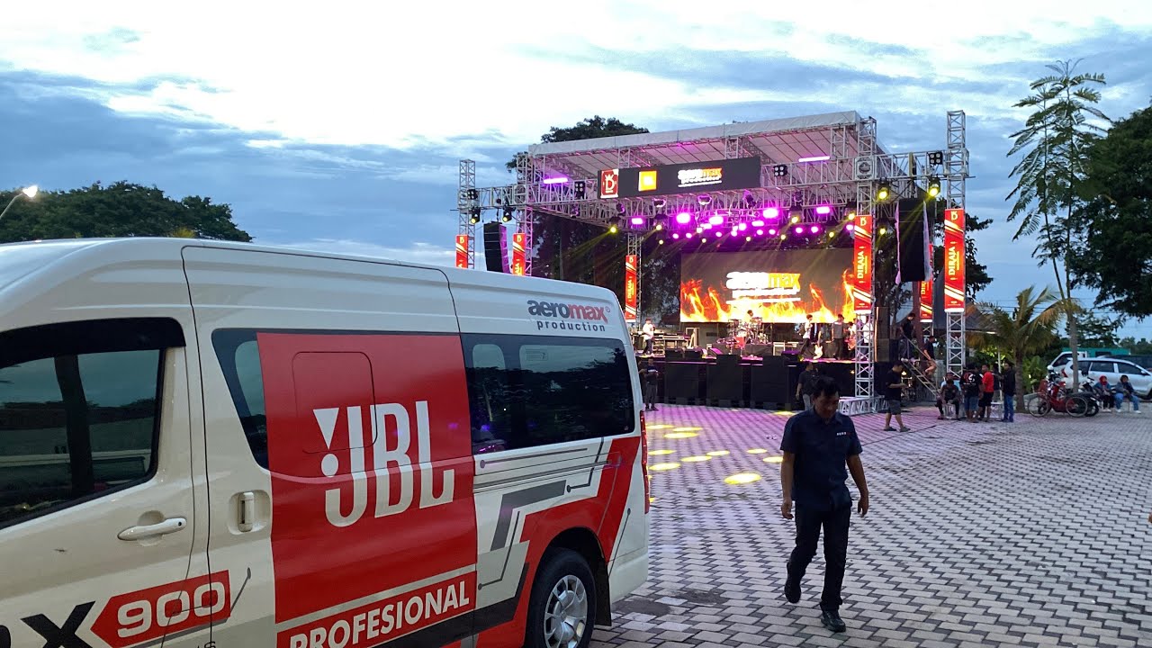 Cek sound JBL SRX aeromax production live dangdut