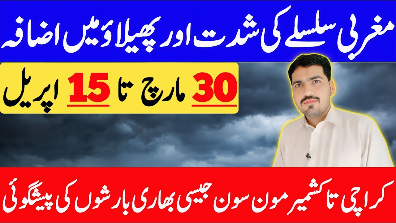 Like Monsoon Rain's Prediction For Pakistan In April | Aaj Ka Mosam | Weather Forecast Pakistan