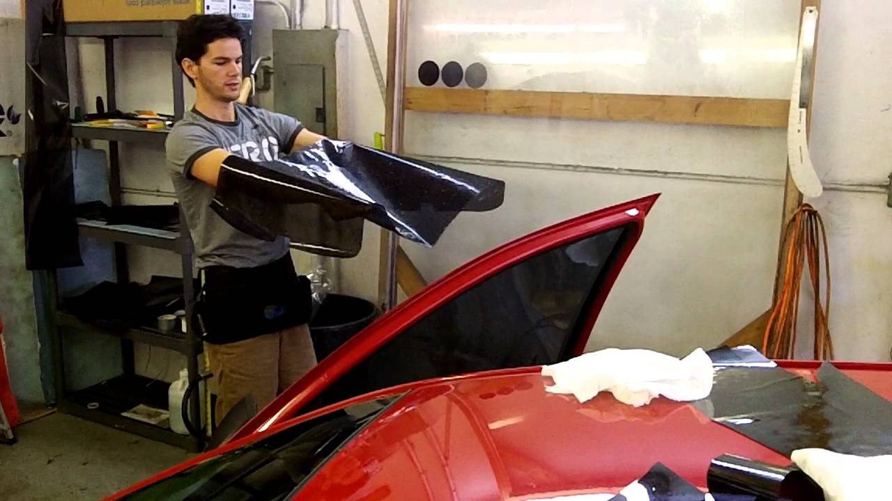 How to install tint on a back window.
