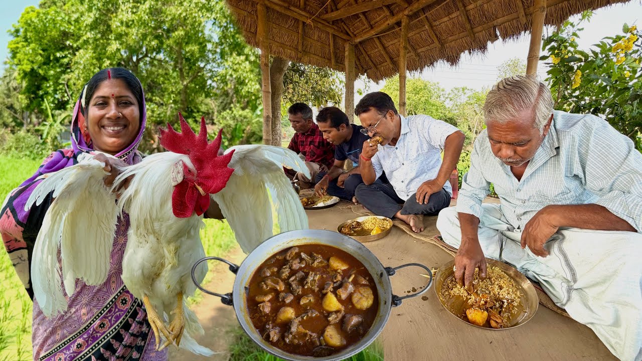 মায়ের হাতের রান্না আলু দিয়ে মোরগের পাতলা ঝোল—স্বাদে একেবারে সেরা #village style chicken recipe