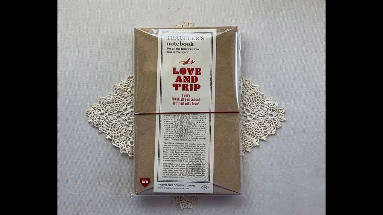 Traveler's Company Love and Trip RED unboxing