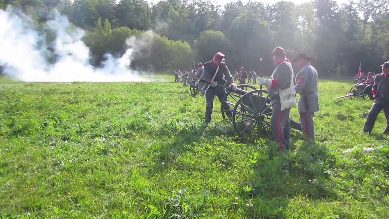 Wildflecken 2013, Reenactment, , Geschützbatterie im Gefecht;