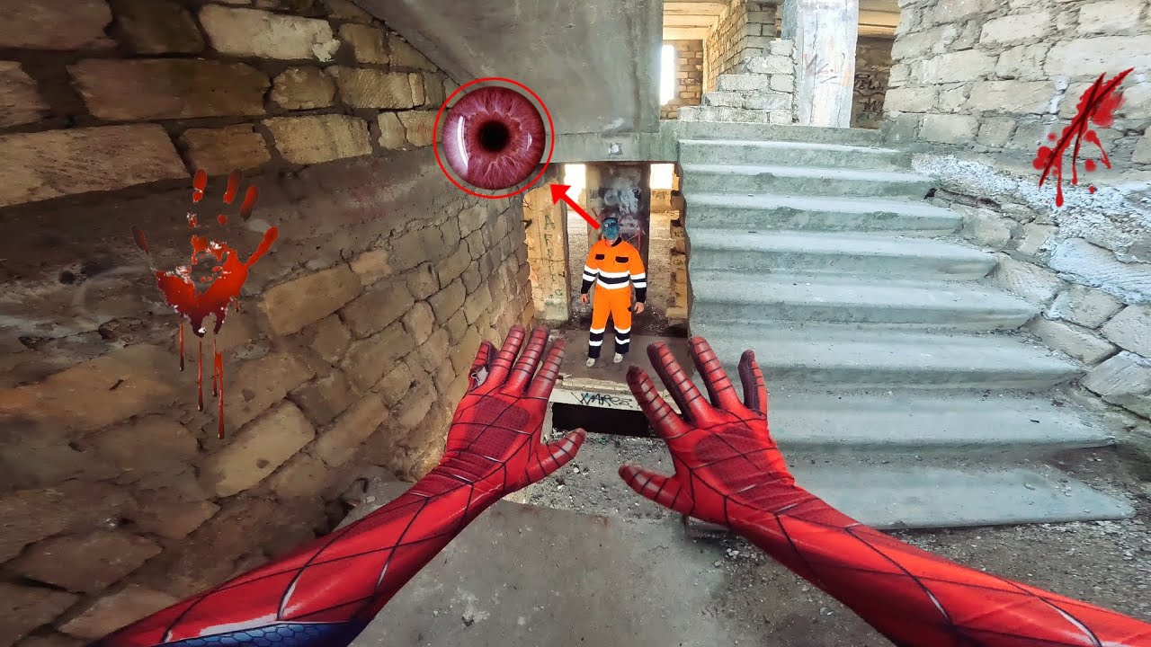 SPIDER-MAN vs SERBIAN MANIAC DOCTOR in Abandoned Building (Scary Action POV)