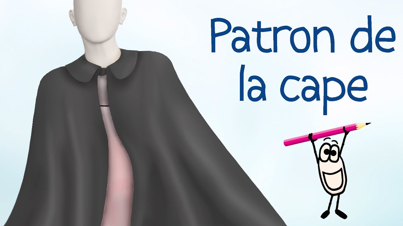 Patron de cape - Tuto patron couture gratuit - (Eng sub) (HD)