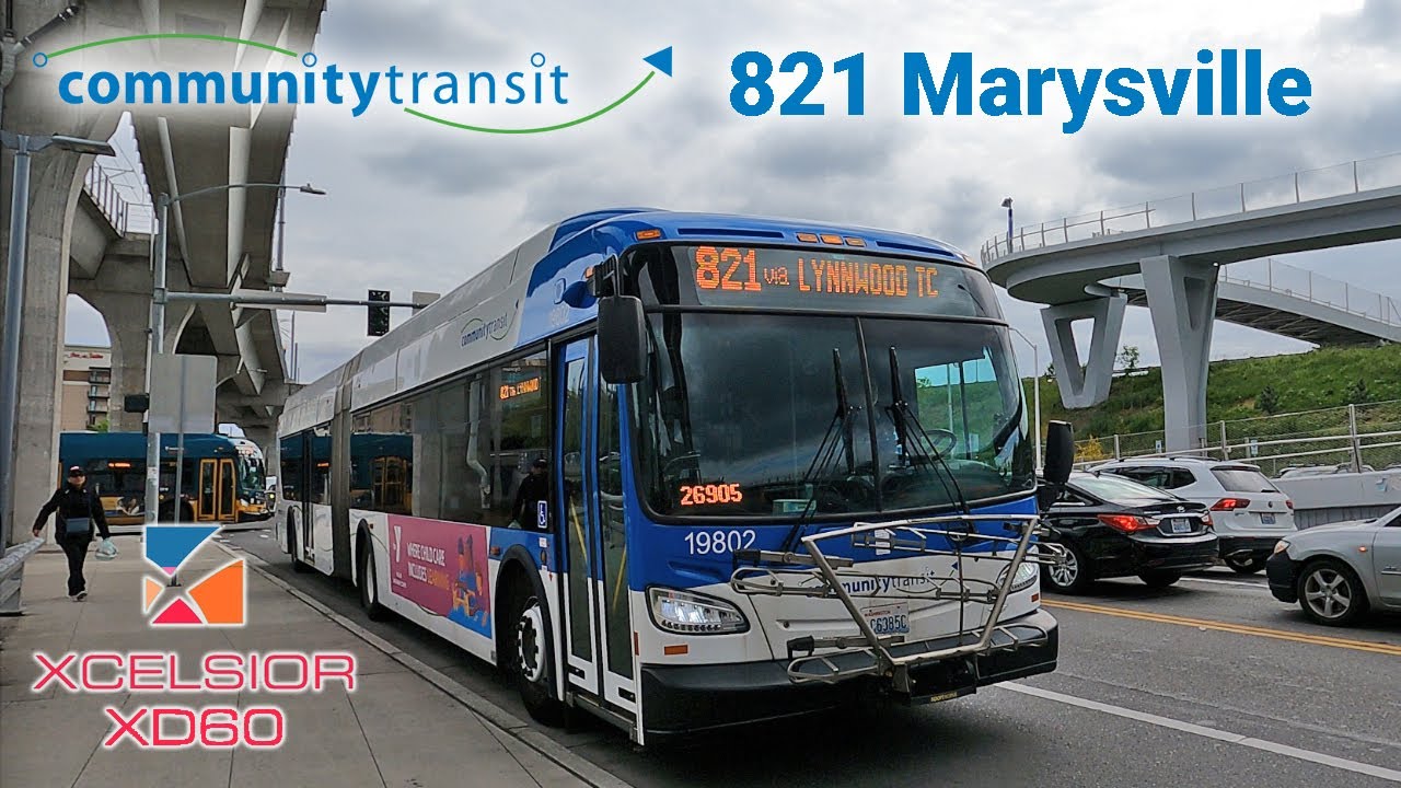 Community Transit New Flyer XD60 19802 Articulated Bus Ride