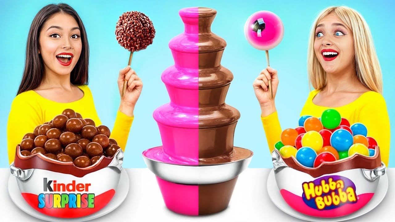 Desafio da Fonte de Chocolate com Fondue | Batalha Divertida de Comida de Chocolate por RATATA POWER