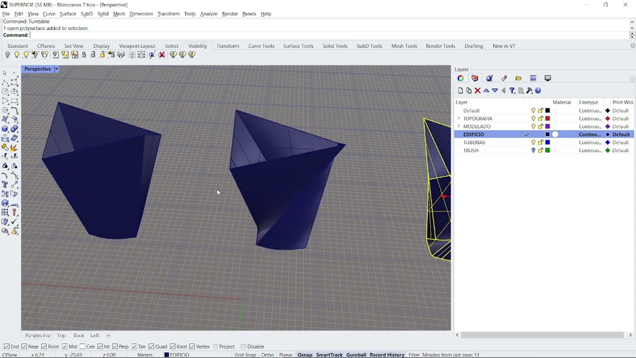 🎥 DOMINA el COMANDO LOFT en Rhino: Puntos de Costura CLAVE 🧵