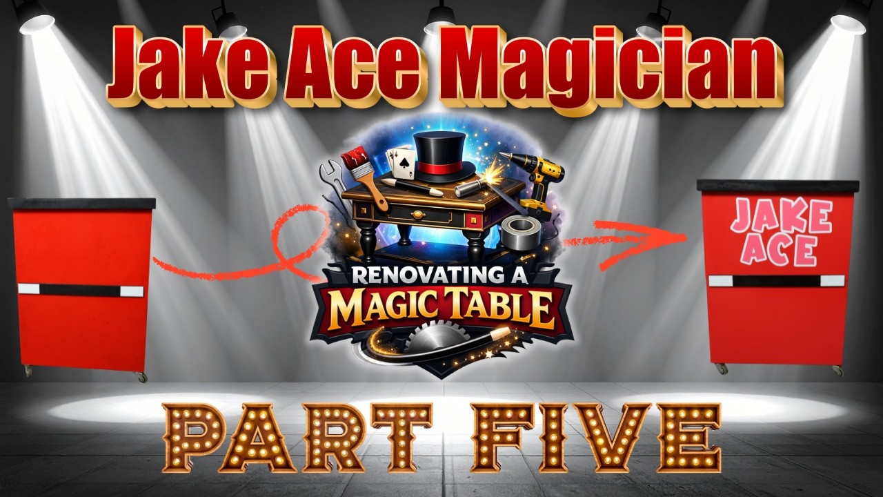 Jake Ace Magician - Renovating a Magic Table - PART 5