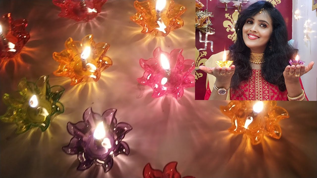 3D Reflection Floating Diya Review & Demo| Floating Diyas In Water| Water Floating Diya For Diwali