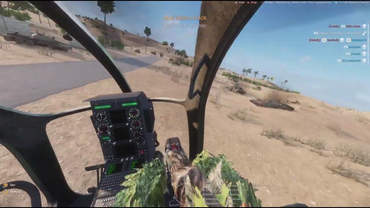 Arma Reforger you can land the little bird upside down here's how!