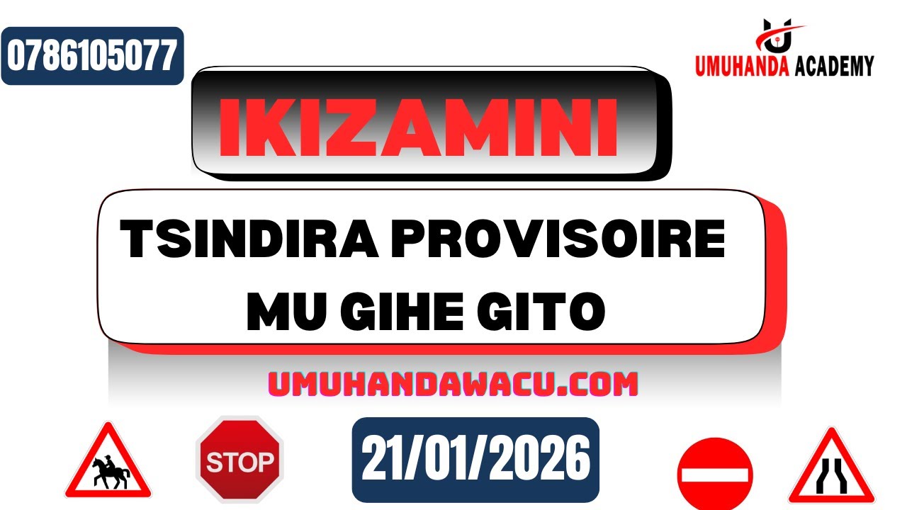 🚨AMATEGEKO Y'UMUHANDA  IBIBAZO N'IBISUBIZO BY'IKIZAMINI CYA PROVISOIRE CYAKOZWE UYU MUNSI