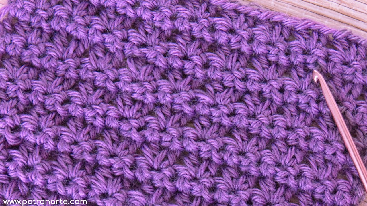 Punto Fácil De Crochet Para Mantas, Jerséis... Y Prendas De Invierno Cerradas pero No Muy Tupidas