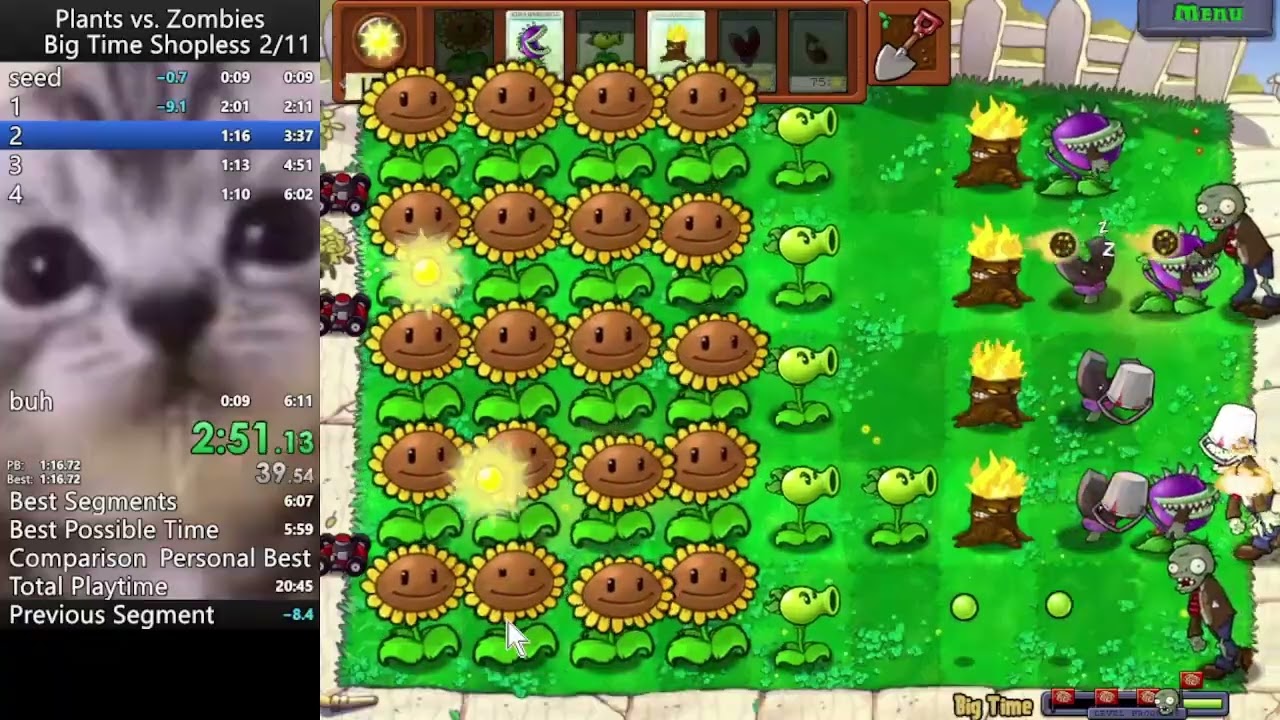 PvZ Big Time Shopless in 6:01 WR