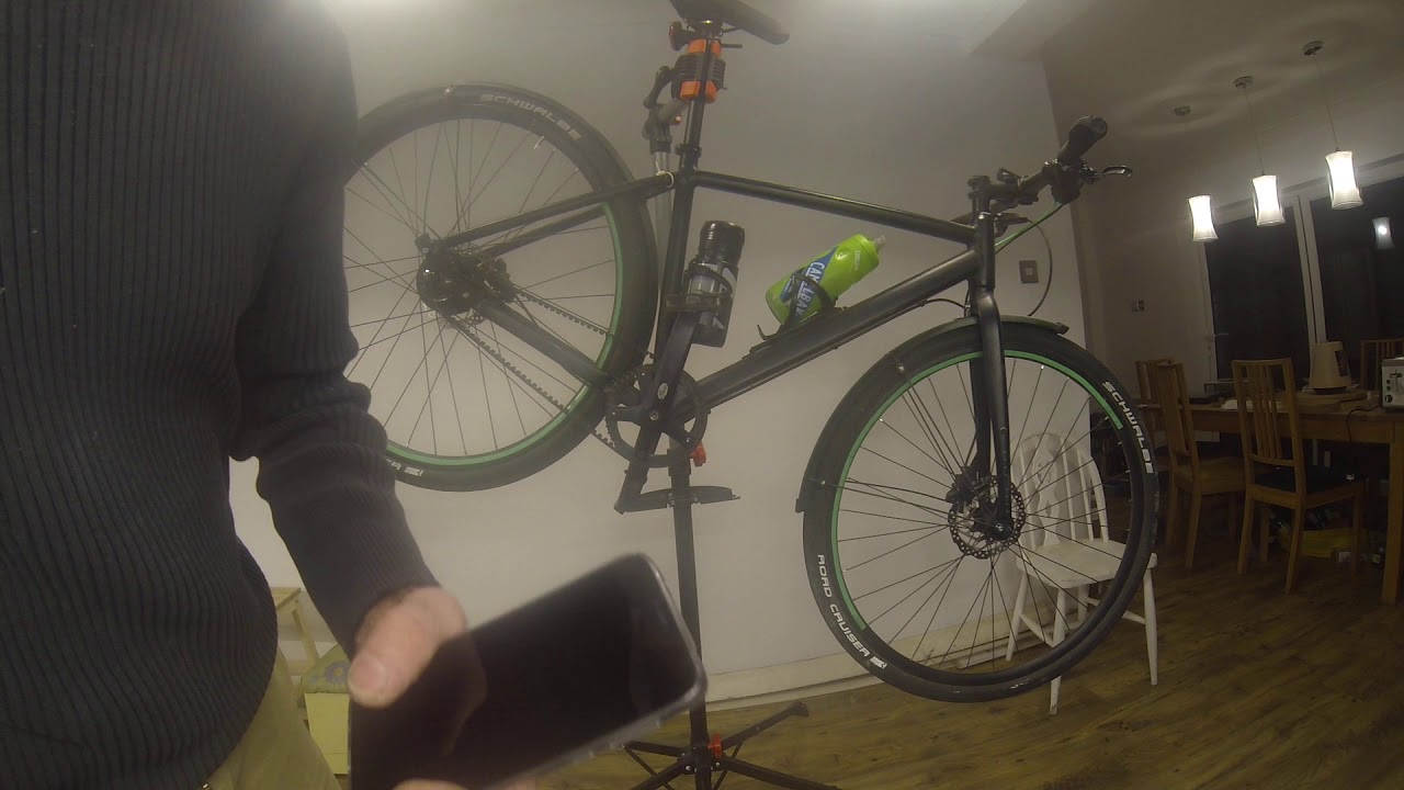 How to adjust the gates belt on a Cube Hyde Race 2017. Alfine 8.
