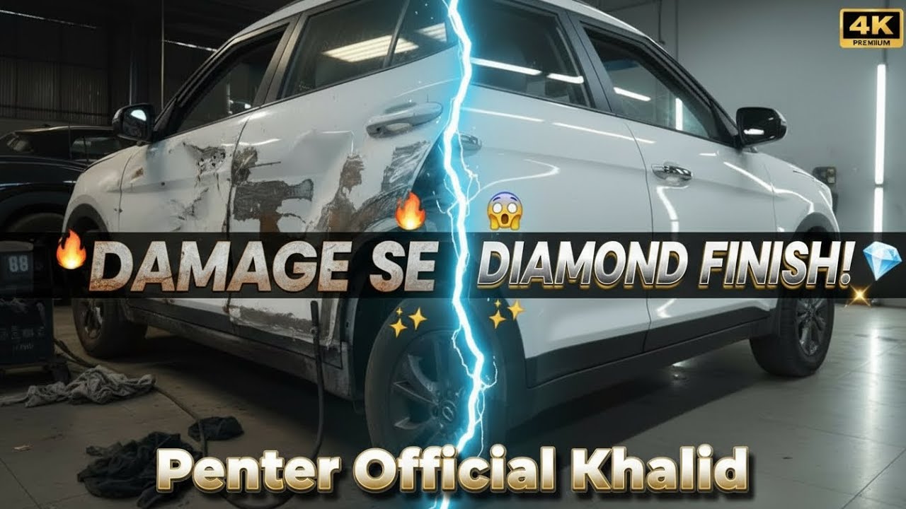 Damage Se Diamond Finish! 😲 Car Denting Painting Full Process | Before After Magic @0fficialJsk03