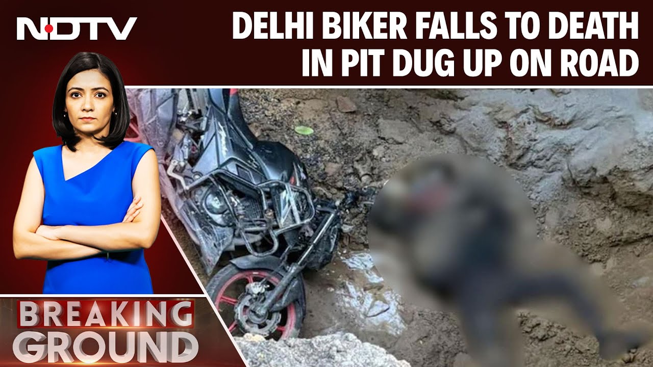 Delhi Biker Falls To Death In Pool-Sized Pit Dug Up On Road By Water Board