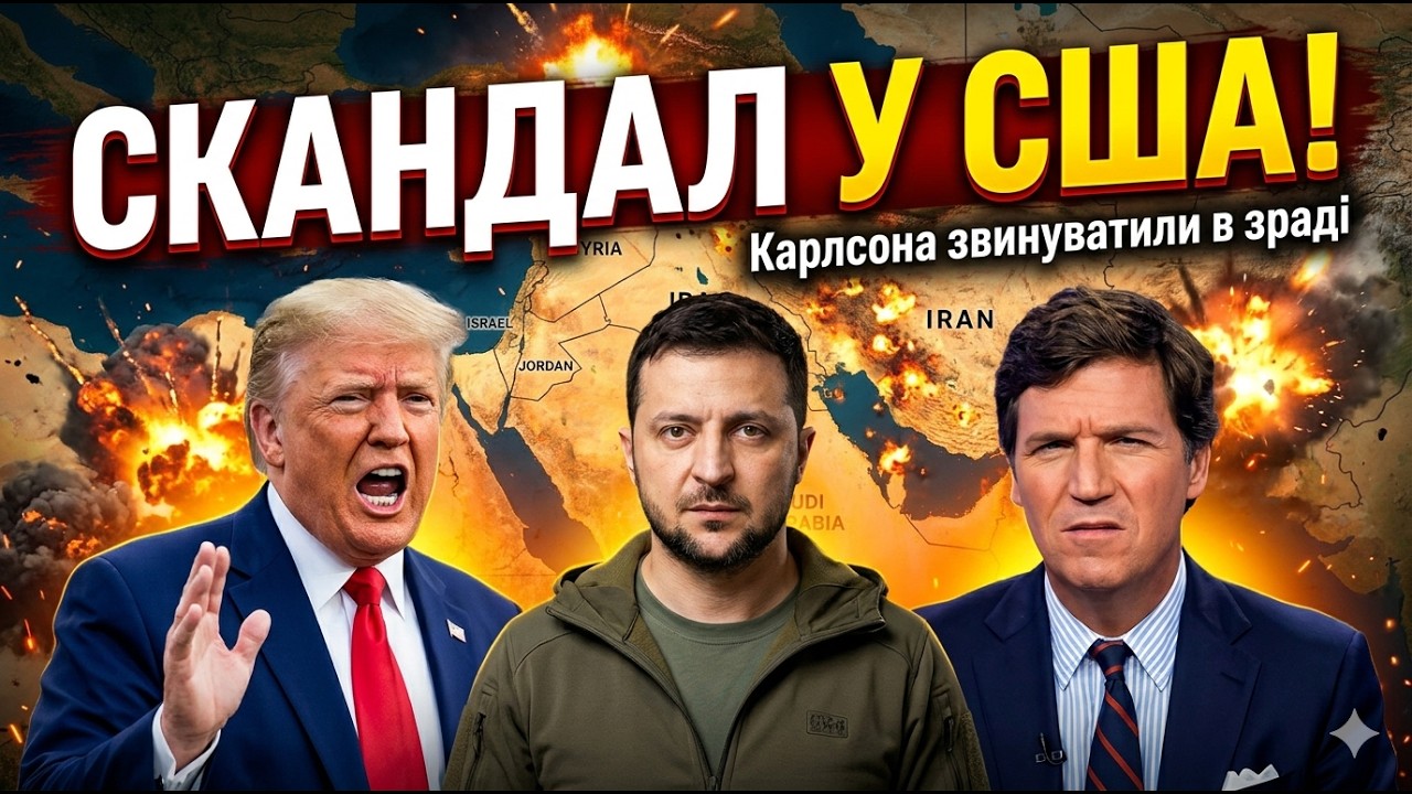 Терміново🔥Такера Карлсона звинуватили в зраді! Трамп в паніці звинувачує Зеленського! Американці…