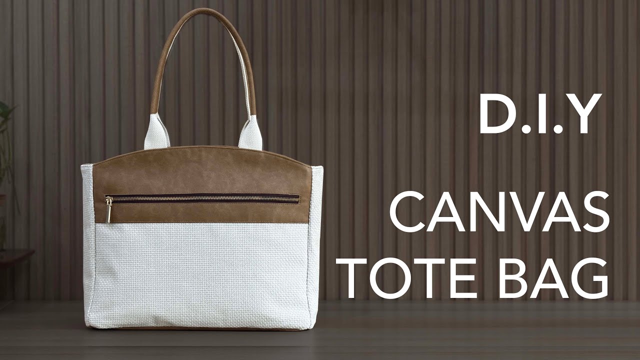 Terry Tote Bag - Step by step tutorial with free pdf pattern