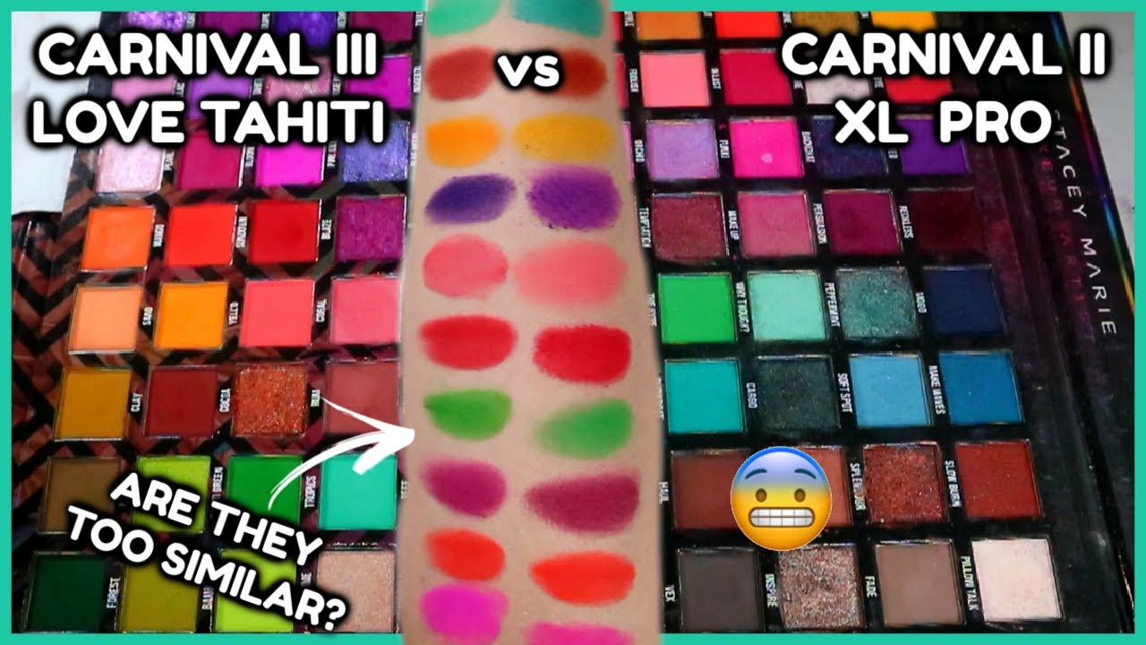 SWATCH OFF! CARNIVAL XL PRO v CARNIVAL 3 LOVE TAHITI | MAKEMEUPMISSA