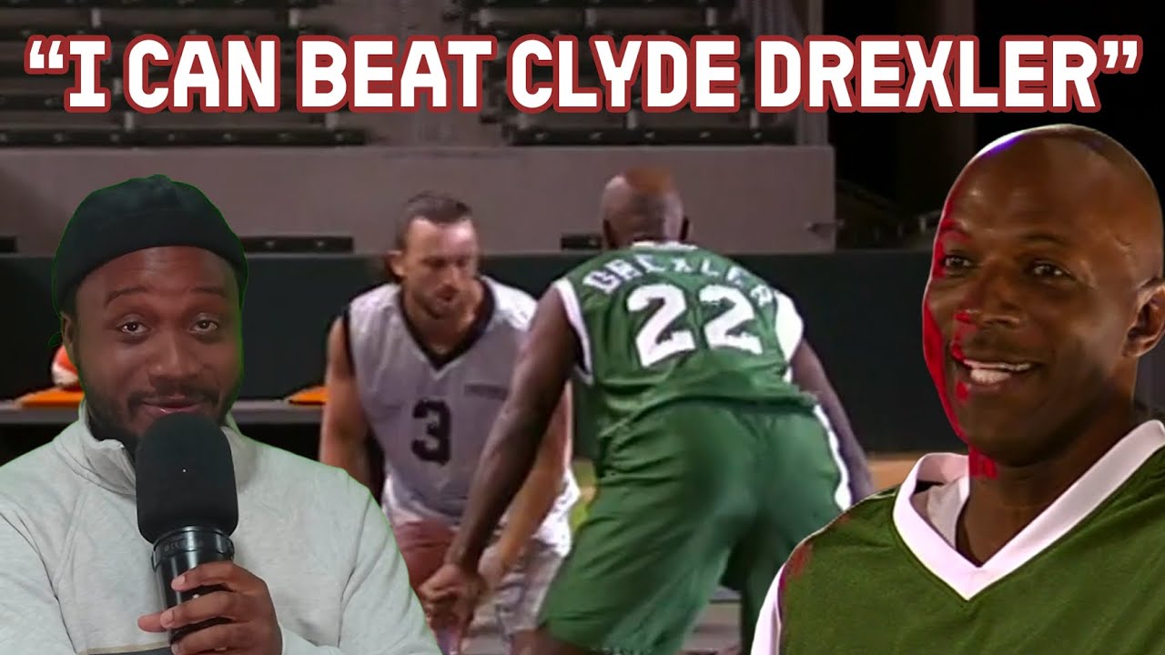 Когда трое спортивных болельщиков думали, что смогут победить Клайда Дрекслера в баскетболе — про...