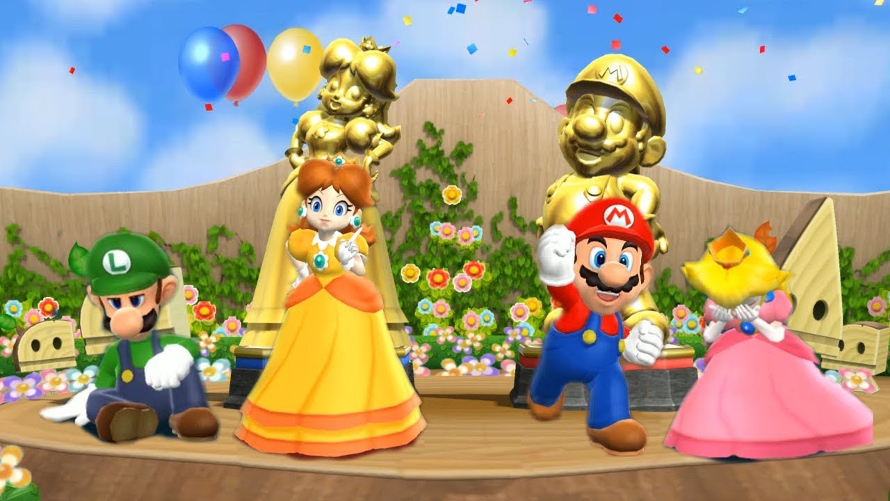 Mario Party 9 Step It Up - Daisy vs Mario vs Luigi vs Peach Master Difficulty| Cartoons Mee