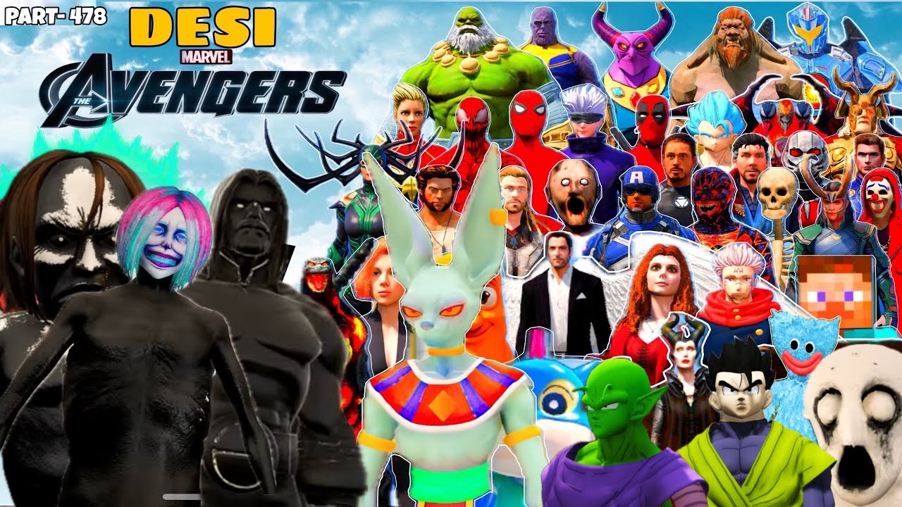DESI Avengers and LORD GOD INFINITY Attack on Dark Monsters in GTA 5 | #478