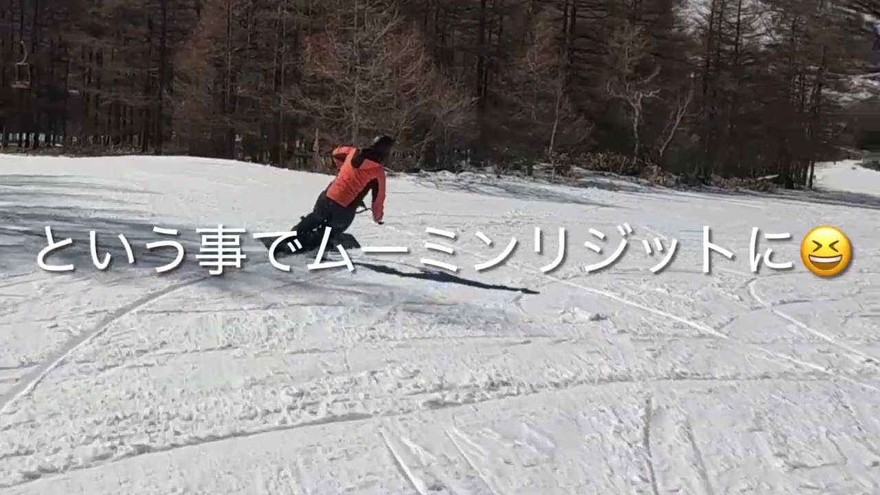 やっと撮れた‼️スノーバイクで瞬歩👍　スノースクート　スノーモト