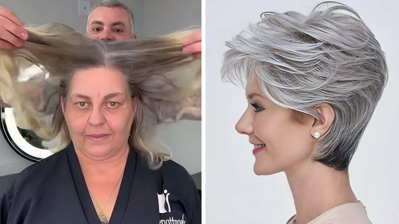 COUPE DE CHEVEUX 2023 FEMME 40+ 50+ 60+ ANS MODERNE - CHEVEUX DÉGRADÉ