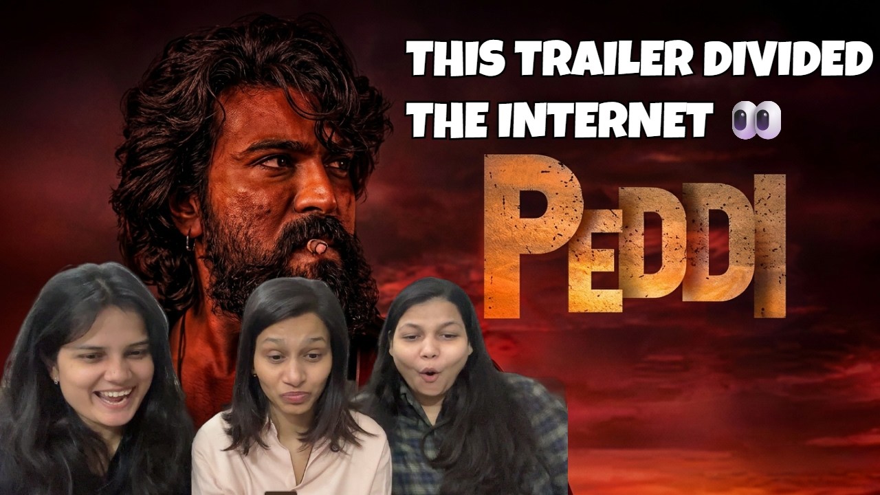 RAM CHARAN&rsquo;s PEDDI Trailer Reaction 🔥 Biggest PAN India Comeback | Janhvi Kapoor | Naive Girls React