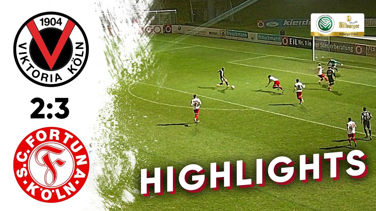 Viktoria Köln - Fortuna Köln 2:3 I Highlights I Bitburger-Pokal-Viertelfinale