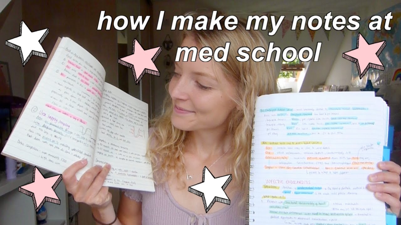how I make my notes in medical school📝🩺 // study routine