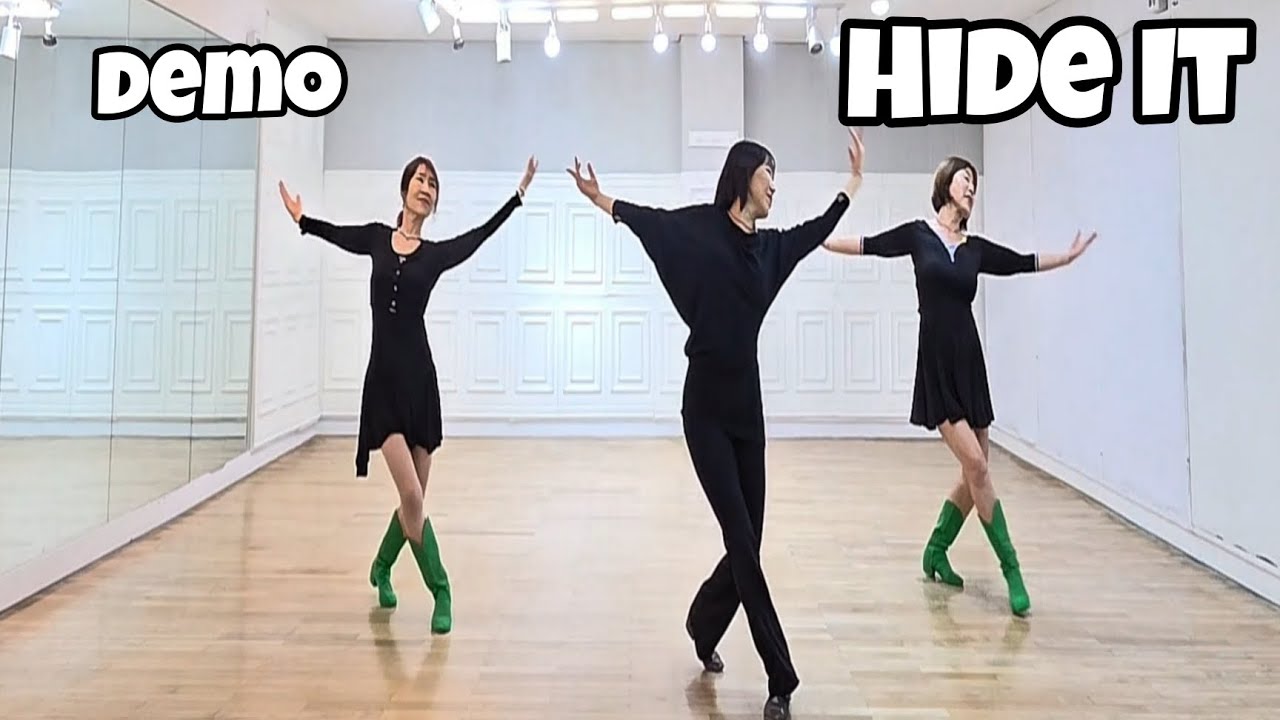 Hide It - Line Dance (Demo) | High Beginner Rolling 8 Count