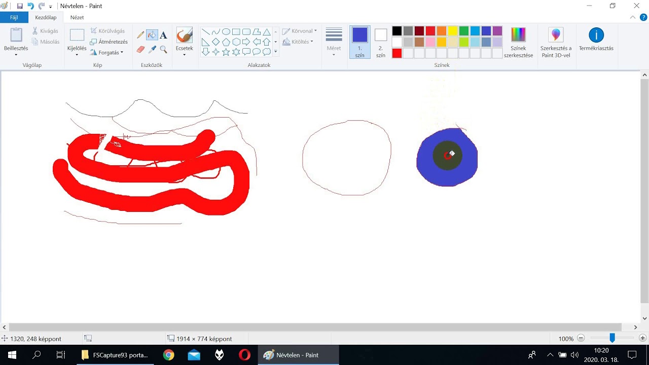 Paint rajzolóprogram használata 5. osztály