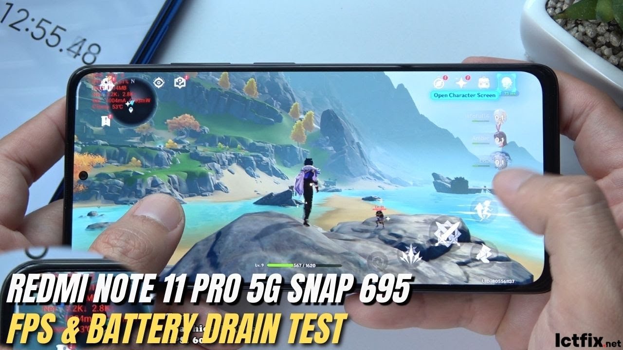 Xiaomi Redmi Note 11 PRO 5G Global Genshin Impact Gaming test | Snapdragon 695, 120HZ Display
