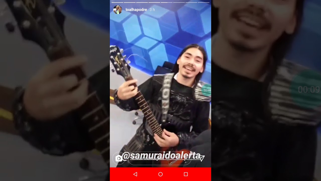 Samurai do alerta e toalha podre cantar musica de abertura de Dragonball GT