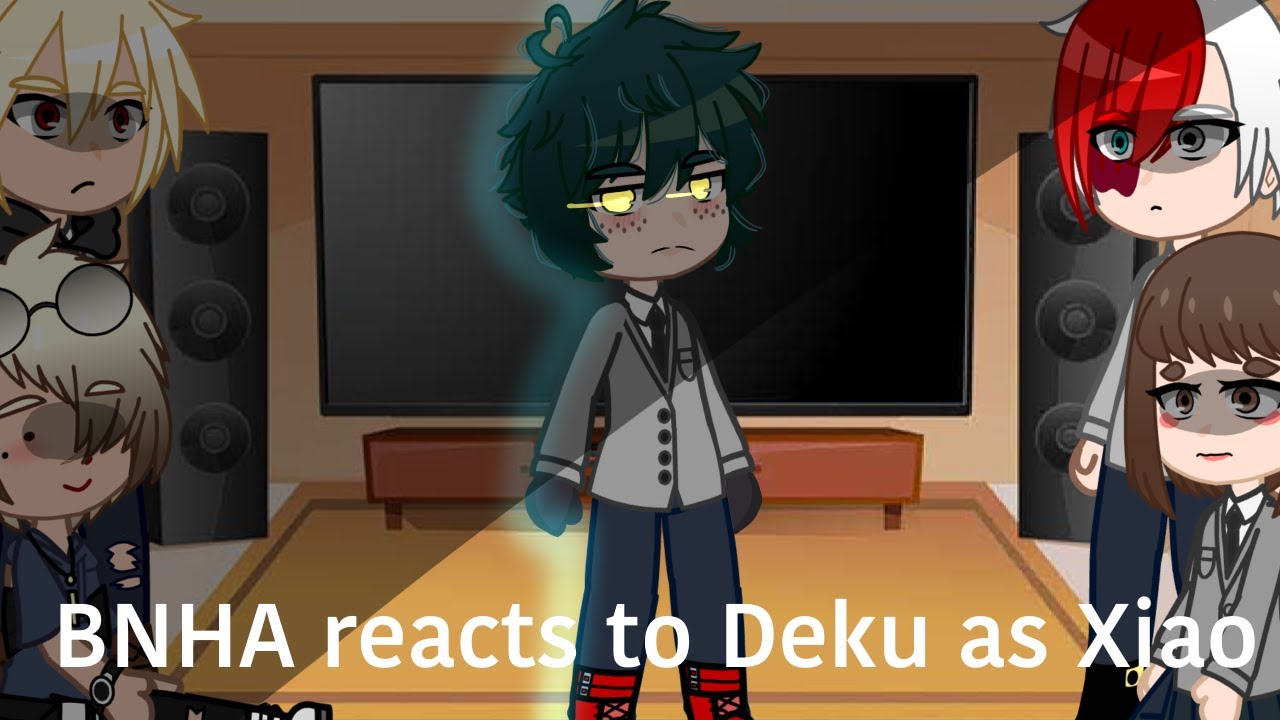 BNHA reacts to Deku as Xiao | GenshinxMHA | Dekubowl