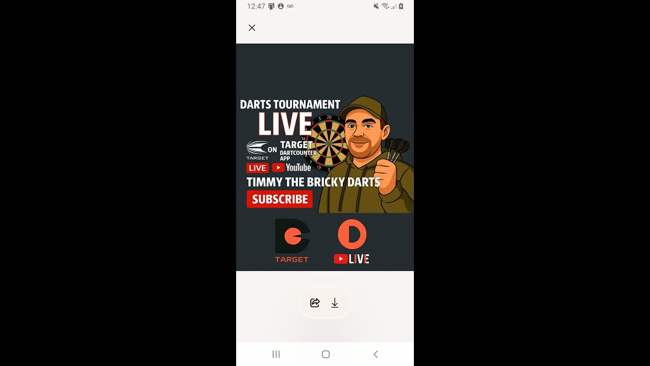 LIVE DARTS TOURNAMENT  @ TARGET DARTCOUNTER APP