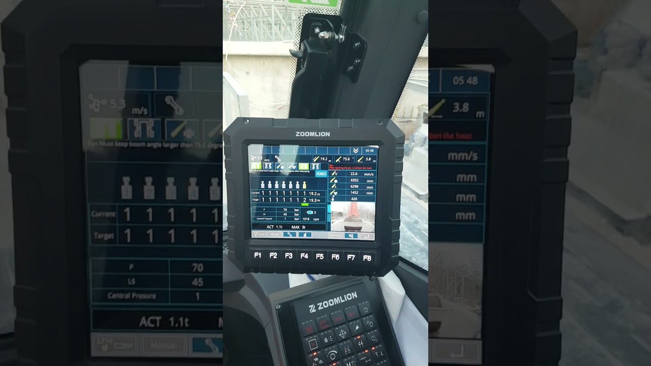 zoomline 160 ton crane chlana seekhein computer se boom kaise nikalne in hindi detail ( part 2 )
