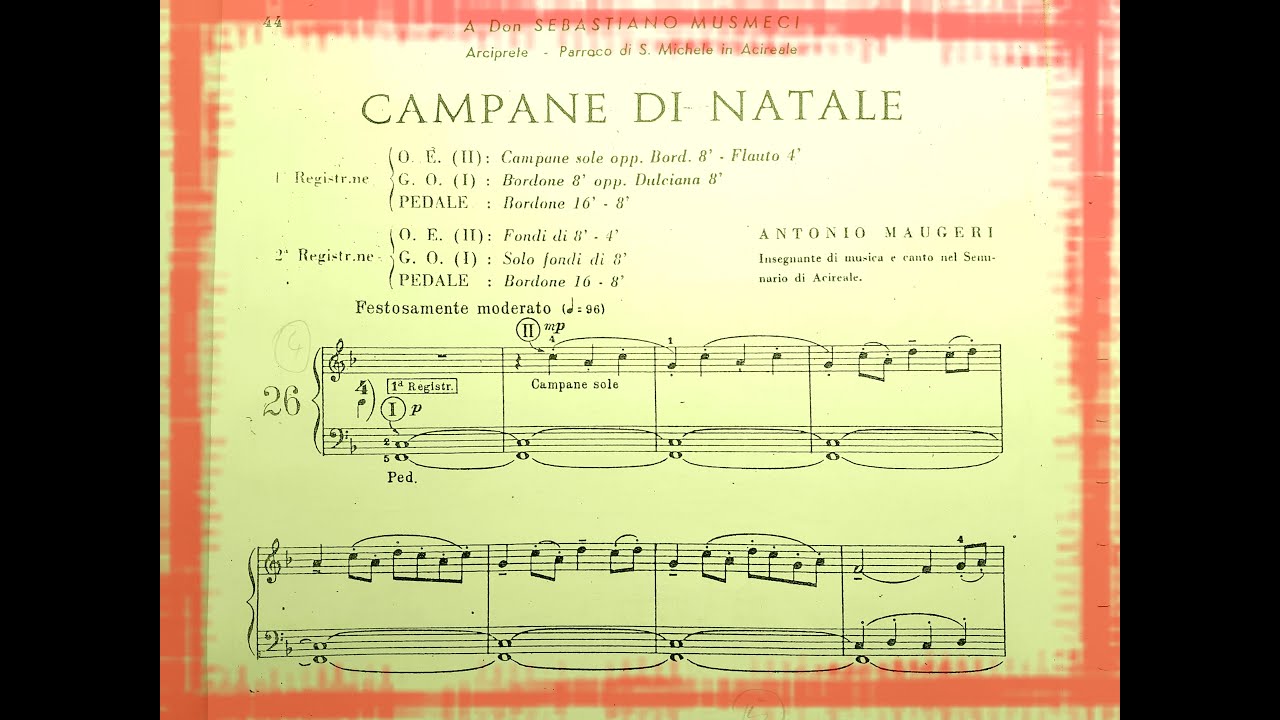 CAMPANE DI NATALE - Padre Antonino Maugeri