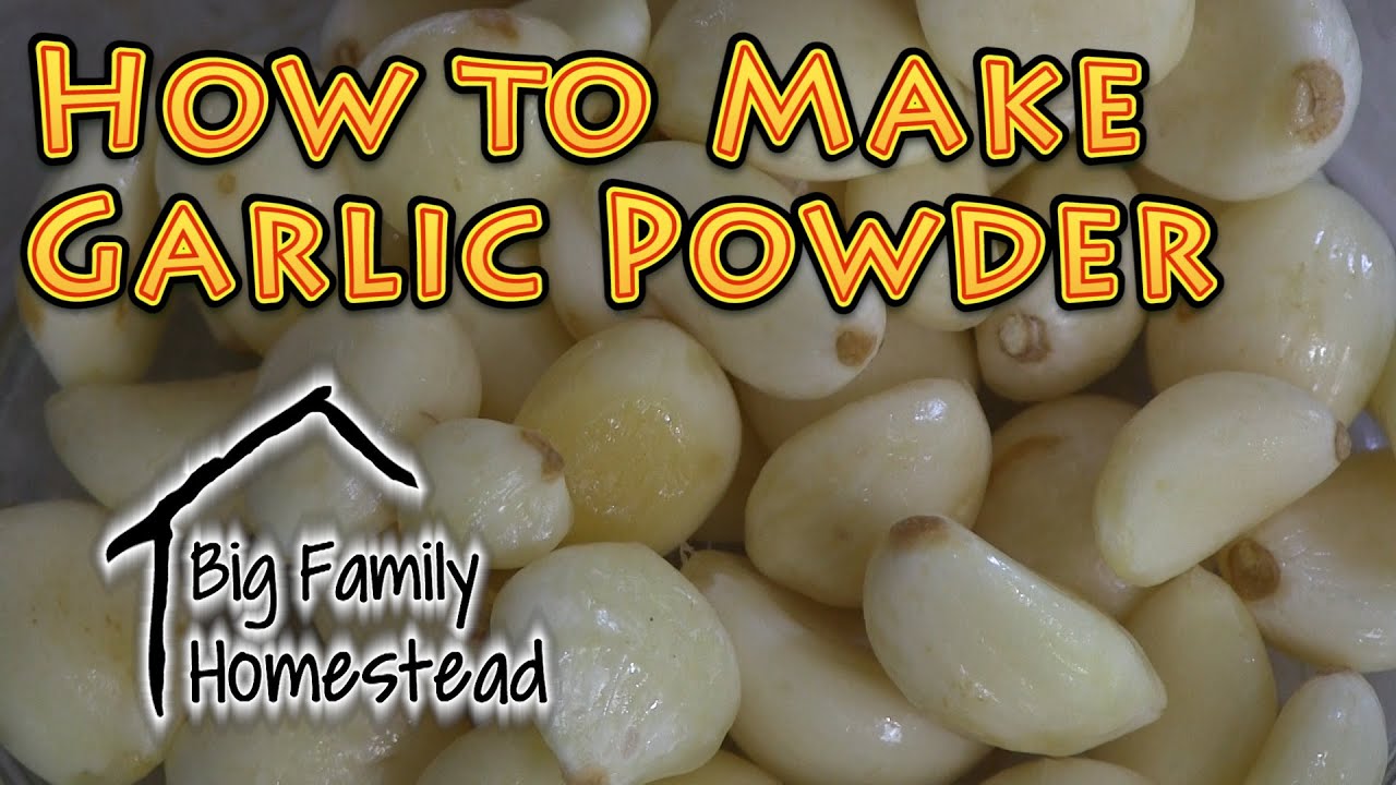 How to Make Garlic Powder AT Home