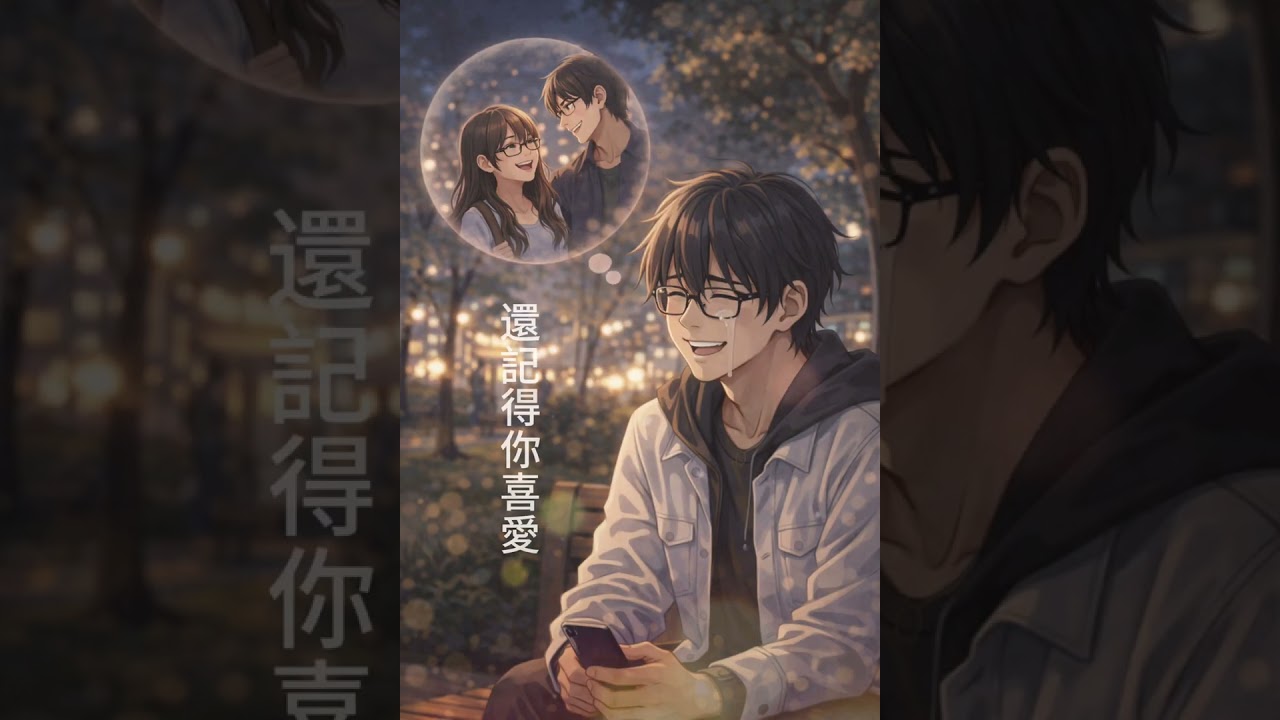 “我仍在等｜原创粤语情歌动漫MV｜她的笑容很幸福，而我仍在原地 💔”