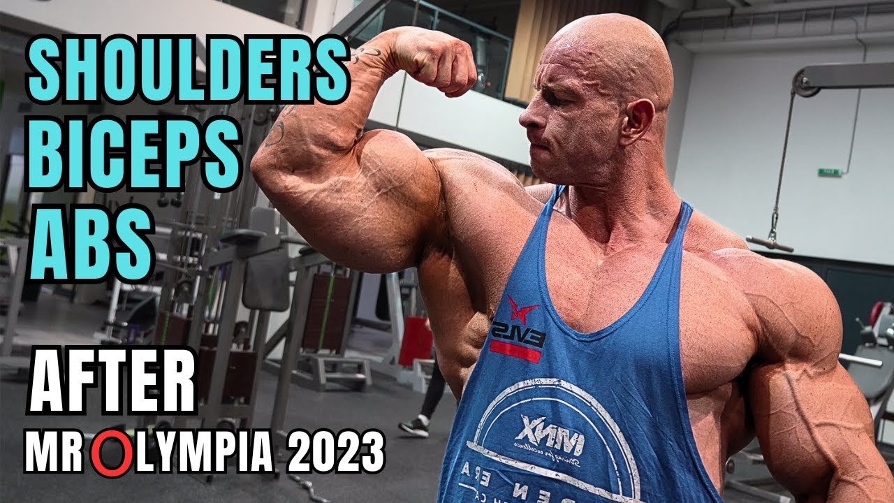 SHOULDERS, BICEPS, ABS + INTERVIEW AFTER MR OLYMPIA 2023 | 1 Week Out of EVLS Prague Pro