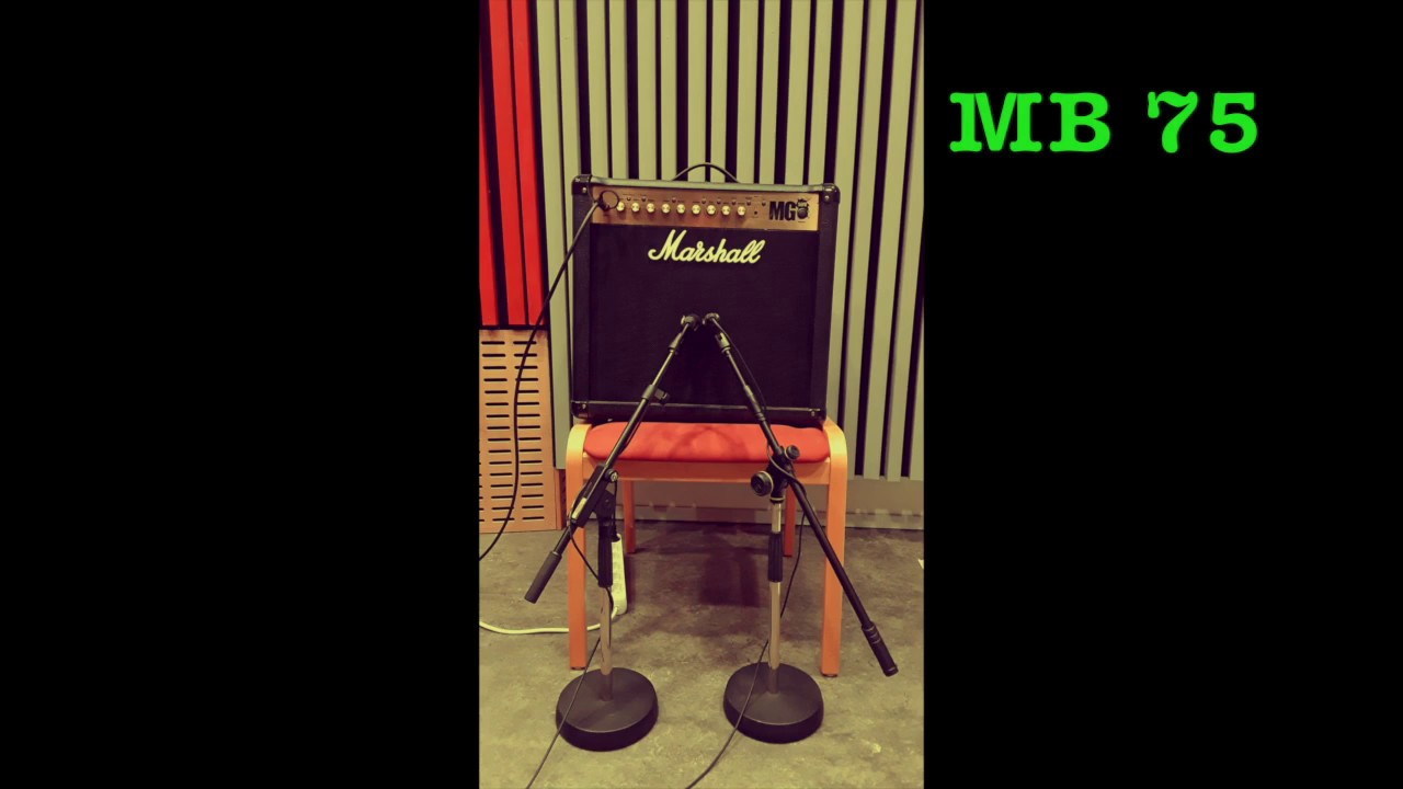 SM 57 vs MB 75 - Microphone Test