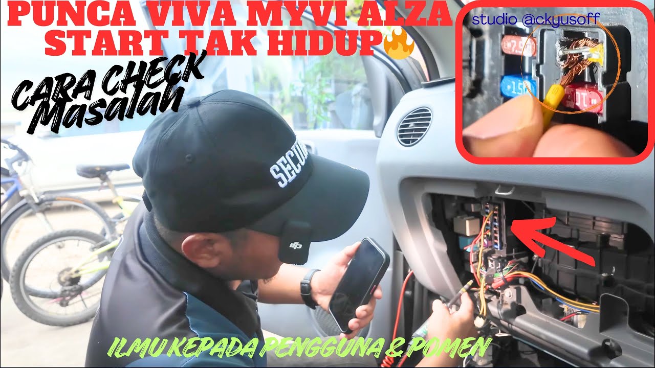 punca viva tak boleh hidup enjin | cara check masalah #ckyusoff
