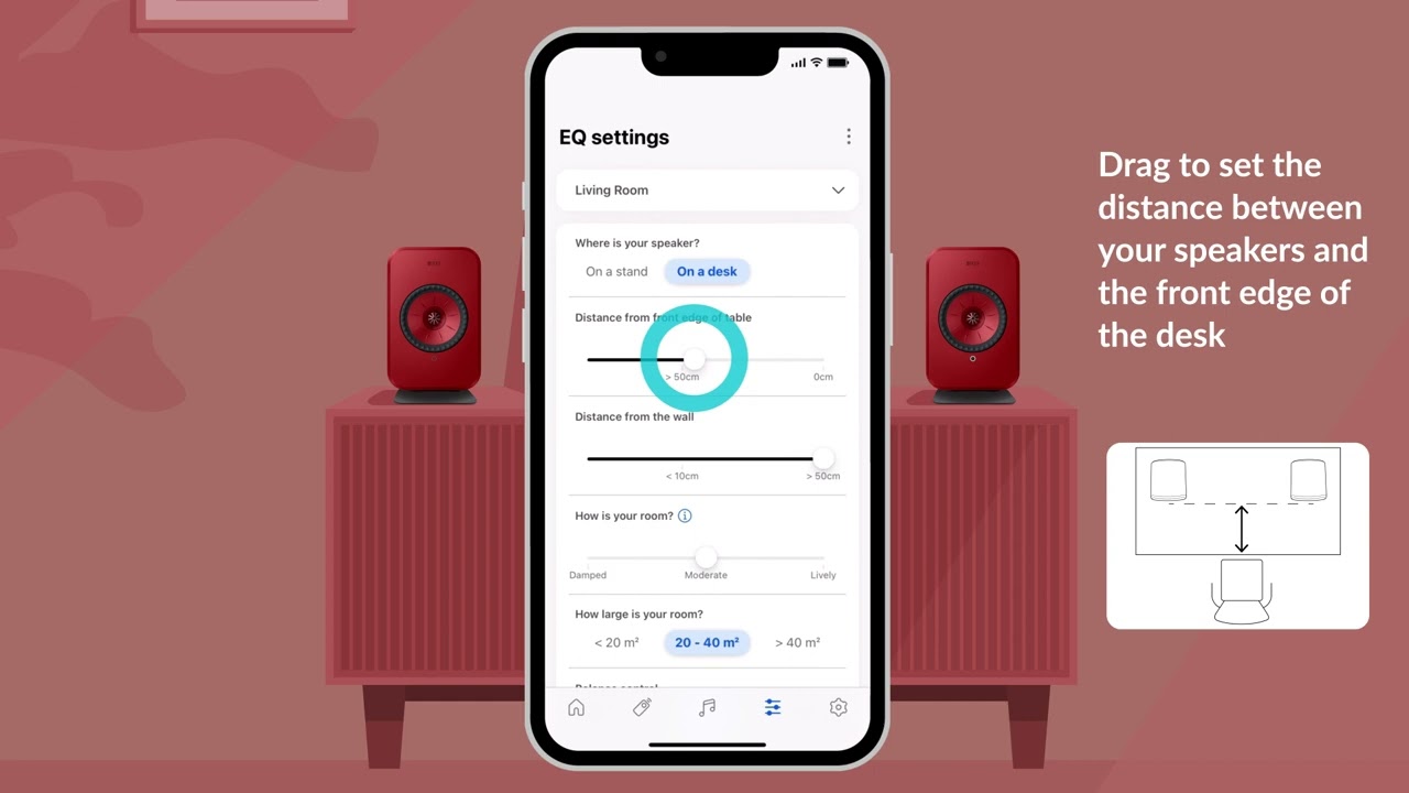 KEF LSX II - EQ Settings Normal Mode