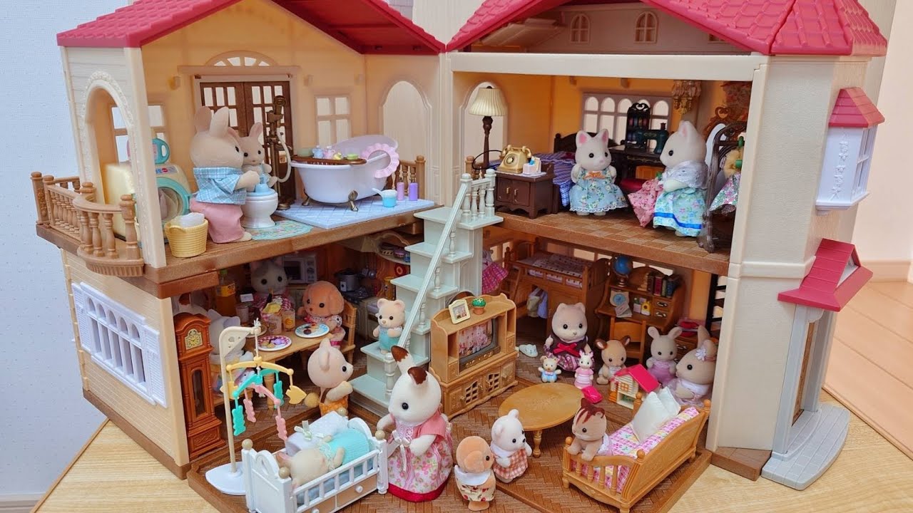 シルバニアファミリー 赤い屋根の大きなお家 sylvanianfamilies calicocritters 森林家族 リーメント