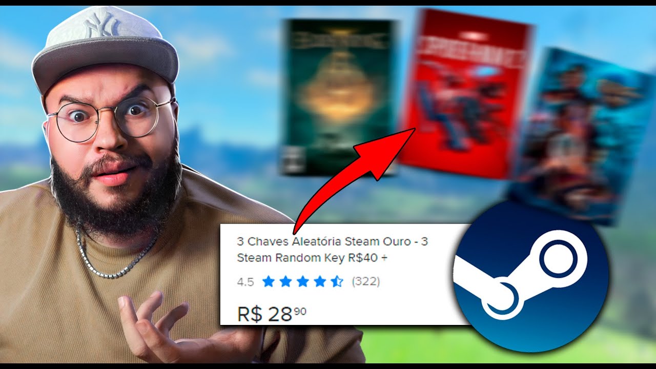 COMPREI CHAVES ALEATÓRIAS DA STEAM E DEU BOM DEMAIS! (veio jogo de 300 reais?)