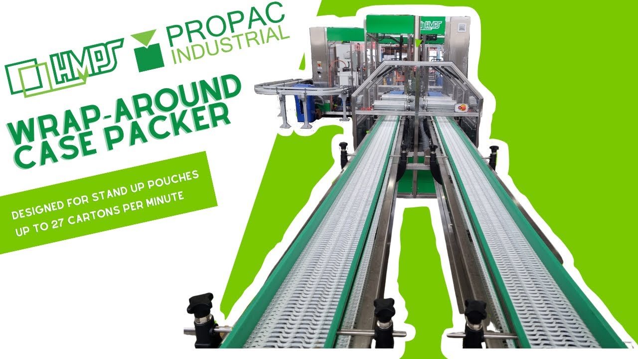 Wrap Around Case Packer - Stand up pouches