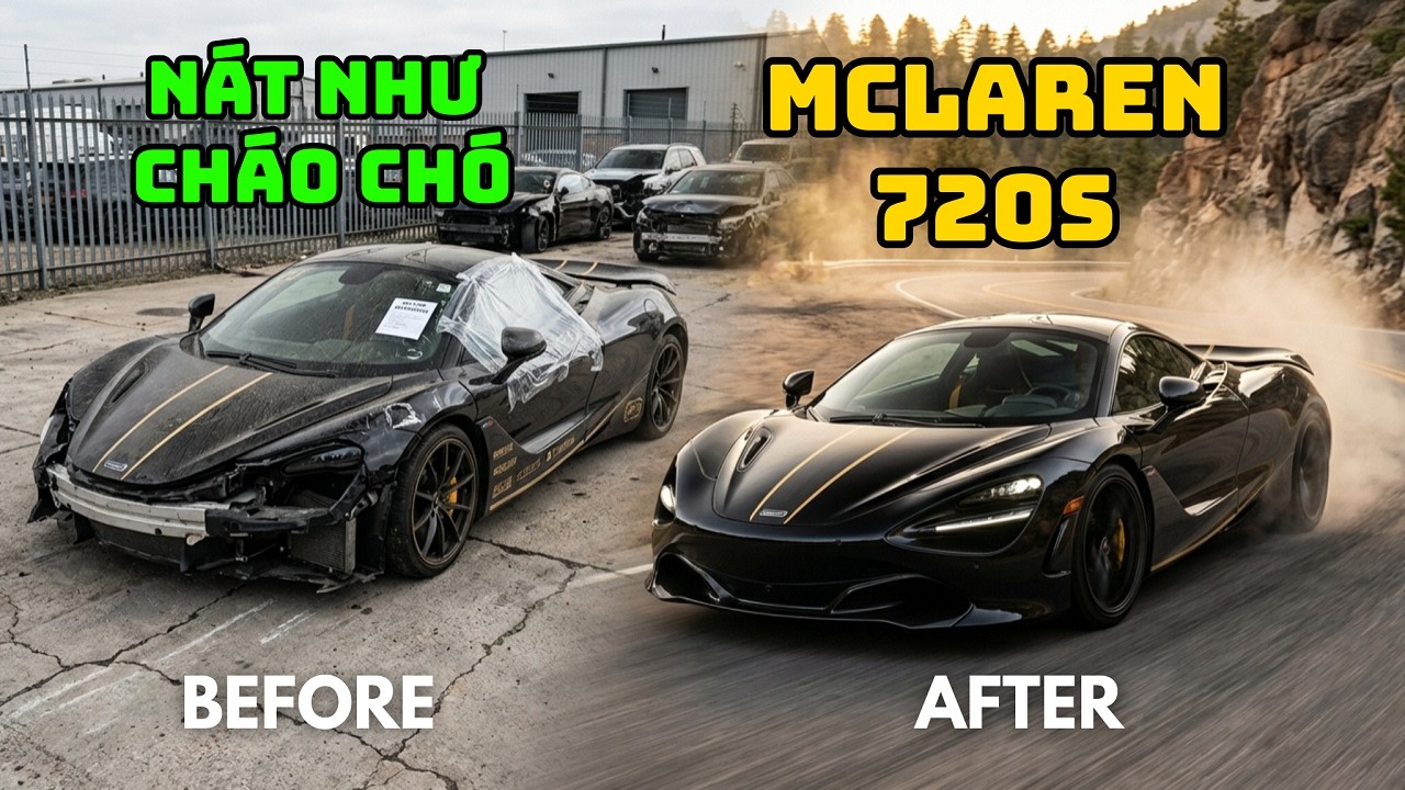 Phục Chế Siêu Xe McLaren 720S Nát Như Cháo Chó Và Cái Kết